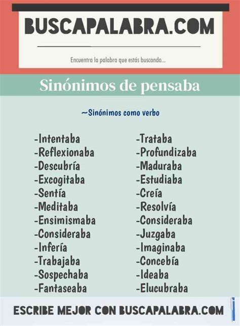 pensare sinonimi|sinonimode pensaba.